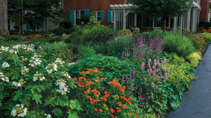 eco-friendly front garden